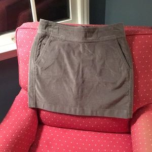 Gray corduroy skirt